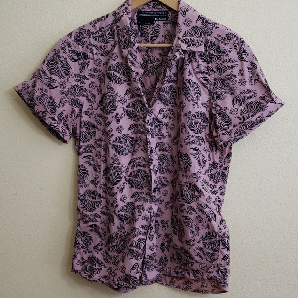 The Kooples fitted short sleeve button up